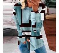 Donna 3D Maniche Lunghe Allentata Donna 3D Maniche Lunghe Allentata | 3D vivida, design allentato, maniche lunghe, ideale per club e vacanze, per stile fashion