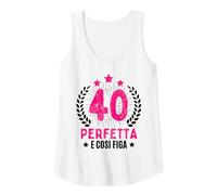 Donna 40 compleanno anni donna 40 festa divertente perfetta 1985 Canotta