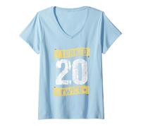 Donna 40° Compleanno Quarantesimo 40 anni Quaranta 40rty ha Maglietta con Collo a V