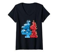 Donna 41 Ice And Fire Four One | Gen Alpha Slang | Meme Maglietta con Collo a V