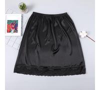 Donna 45cm Raso Seta Sottoveste Pizzo Mezza Slip Sottogonna Casual Daily Nuovo