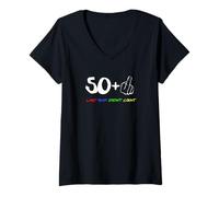 Donna 51° Compleanno 50 Plus Un ultimo Anno Non Conta Maglietta con Collo a V