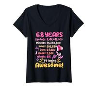 Donna 68 Anni! Regalo Di Compleanno Per Il 68 ° Compleanno Maglietta con Collo a V