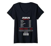 Donna 7 Seven Deadly Sins Salvation Thru Lord Jesus Christ Maglietta con Collo a V
