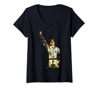 Donna 80s Pop Superstar Icon Live History World Tour Praga 1996 Maglietta con Collo a V