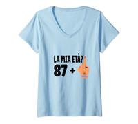 Donna 88 Anni Compleanno Donna Ragazza Decorazioni Regali Amica Maglietta con Collo a V