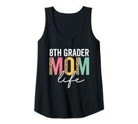 Donna 8th Grader Mamma Vita Ghepardo Divertente Leopardo 8th Grader Mamma Canotta