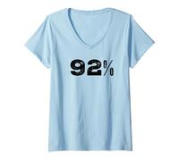 Donna 92%! LE DONNE NERE SONO GIUSTE Votate per Harris Resist Meme Maglietta con Collo a V