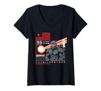 Donna 96.4% Silverback Abbigliamento palestra, body building, Strongman, fuoco Maglietta con Collo a V
