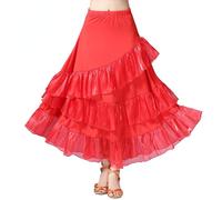 Donna a Balze Swing Danza Moderno Valzer Abiti per la Stanza da Ballo Festa Chic