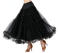 Donna a Balze Tulle Stanza da Ballo Danza Rete Valzer Moderno Swing Abiti per la