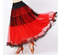 Donna a Balze Tulle Stanza da Ballo Danza Rete Valzer Moderno Swing Abiti per la