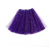 Donna a Strati Danza Tutu a-Line Mini Stella Lustrini Tulle Festa Nuovo