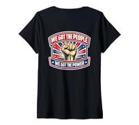 Donna Abbiamo Le Persone Che Abbiamo Il sindacato dei Lavoratori del Commercio di Potere Maglietta con Collo a V