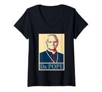 Donna Abbiamo un Papa Elezione Vaticana Papa Leone XIV Robert Prevost Maglietta con Collo a V
