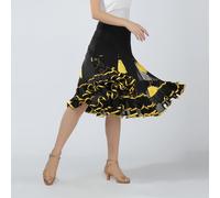 Donna Abiti da Valzer Ballo Latino Danza Partito Big Swing Gonna Paillettes