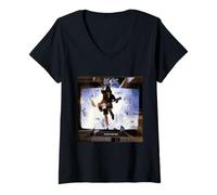 Donna AC/DC Music Band Fa esplodere la Tua Video Arte Maglietta con Collo a V