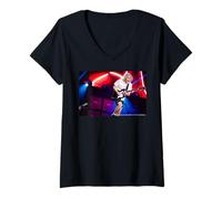 Donna AC DC Rock Legend Stage Riff Marshall Stacks Live Maglietta con Collo a V