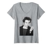 Donna Adamo e Le formiche Principe Azzurro New Wave Maglietta con Collo a V