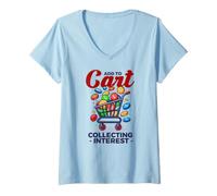 Donna ADD TO Cart Collecting Interest Maglietta con Collo a V