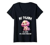 Donna Adorabile Cocker Spaniel - Simpatico design a forma di cane per gli amanti degli animali domestici Maglietta con Collo a V