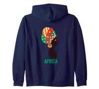 Donna Africana Headwrap Africa Heritage Felpa con Cappuccio