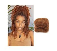 Donna Afro Kinkys Bulk Human Hair #30 Auburn Reggae Dirty Braids Brasiliano Naturale Crochet Capelli Dreadlocks Extension per trecce(8inches)
