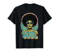 Donna afroappassionata di Musica Funk e Soul retrò degli Maglietta