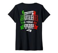 Donna Aguascalientes México Souvenir Mexican Travel Vacation Maglietta con Collo a V