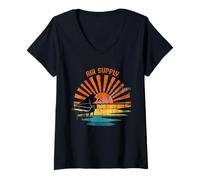 Donna Air Vintage Supply Piano per Uomo Donna Maglietta con Collo a V