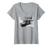 Donna al Pacino Serpico L'attore Padrino 1974 Maglietta con Collo a V