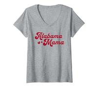 Donna Alabama Mama Southern State Pride Cute Alabama Mom Maglietta con Collo a V