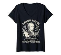Donna Alexander Hamilton 51 Saggi Maglietta con Collo a V