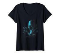 Donna Alien Area 51 Extraterrestrial Event UFO Maglietta con Collo a V