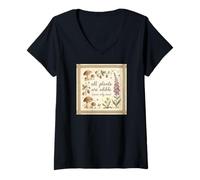Donna all Plants Are Edible Some Only Once Funny Plant Lover Citazione Maglietta con Collo a V
