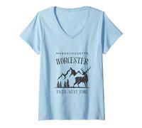 Donna Alla prossima volta Worcester Massachusetts Maglietta con Collo a V