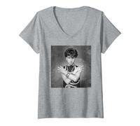 Donna Allan Ballard - Cellule morbide Marc Almond New Wave Maglietta con Collo a V