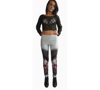 Donna Alternativa Musica Tasti Pianoforte Stampa Blocco Modellato Legging Taglia
