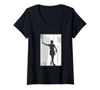 Donna Althea Gibson Merch | Leggenda del Campione del Grande Slam Tennis | AG007 Maglietta con Collo a V