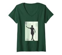 Donna Althea Gibson Merch | Leggenda del Campione del Grande Slam Tennis | AG008 Maglietta con Collo a V