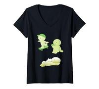 Donna amante dello smiski, simpatico smiski, regalo per la migliore amica Maglietta con Collo a V