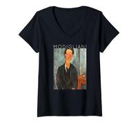Donna Amedeo Modigliani Chaim Soutine Art Pittura Idee Maglietta con Collo a V