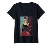 Donna Amedeo Modigliani, Ritratto della Moglie dell'artista Maglietta con Collo a V
