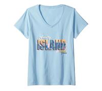 Donna Amity Island Jaws 2025 1975 Maglietta con Collo a V
