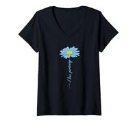 Donna Amo Giardinaggio Fiore Maglietta con Collo a V
