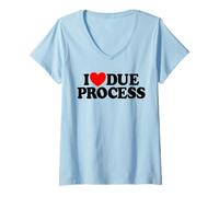 Donna Amo Il Giusto processo Maglietta con Collo a V