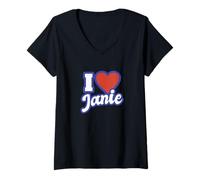 Donna Amo Janie Maglietta con Collo a V