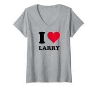 Donna Amo Larry Maglietta con Collo a V