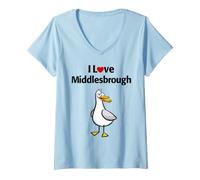 Donna Amo Middlesbrough Maglietta con Collo a V