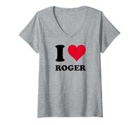 Donna Amo Roger Maglietta con Collo a V